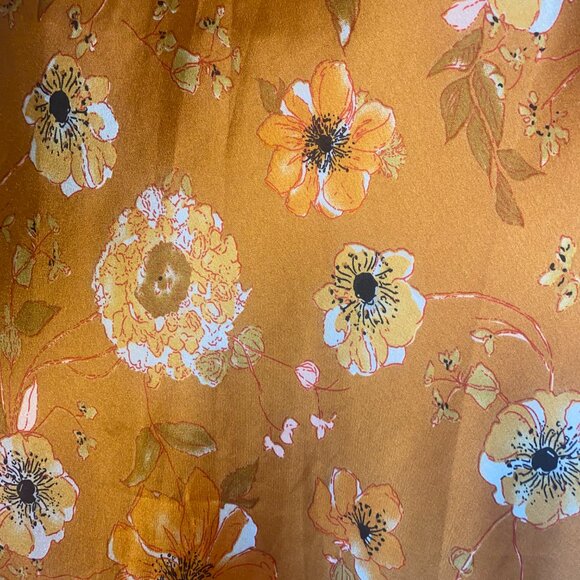 Floral Silk Dress - Picture 3 of 4